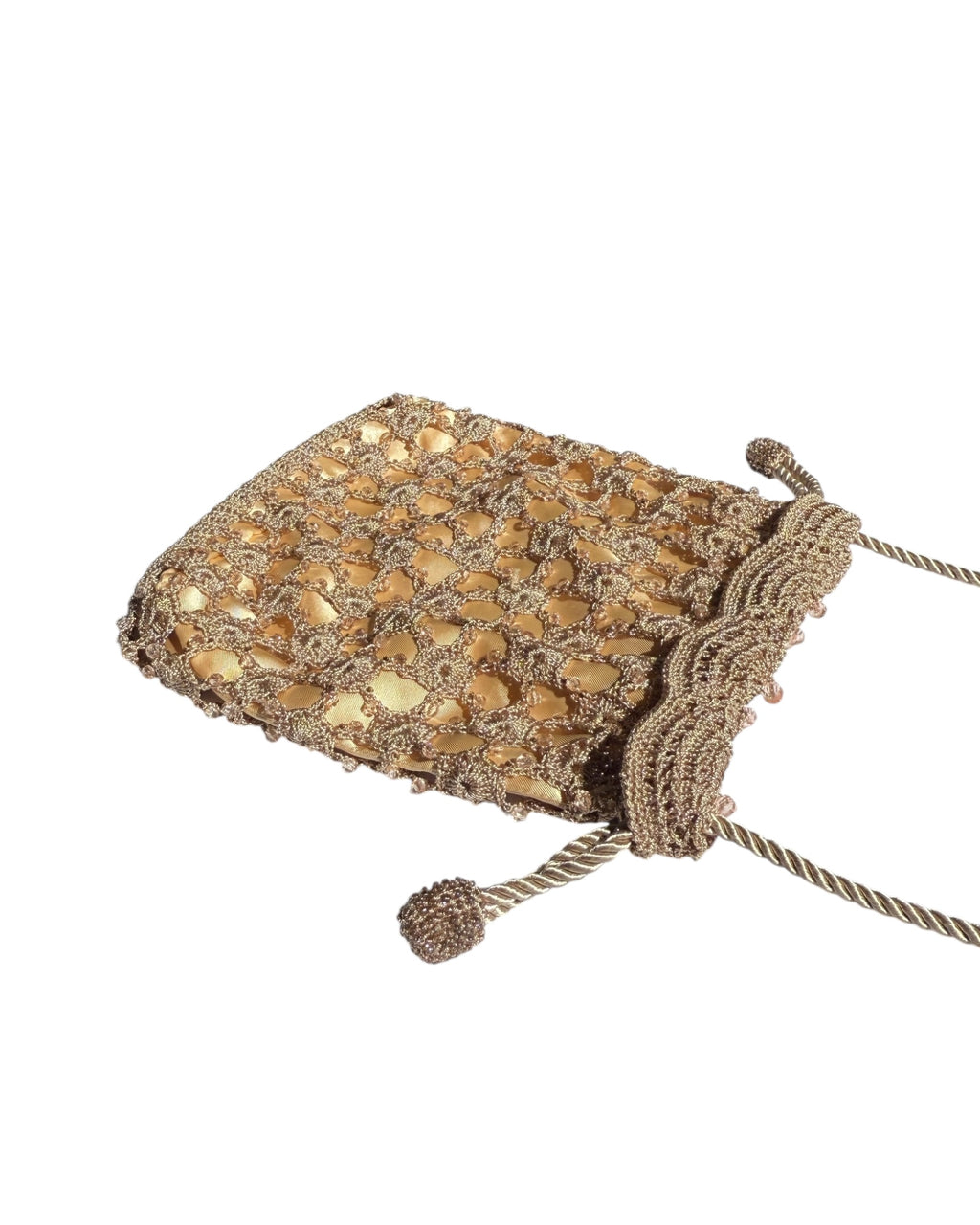 Vintage Macrame Evening Bag