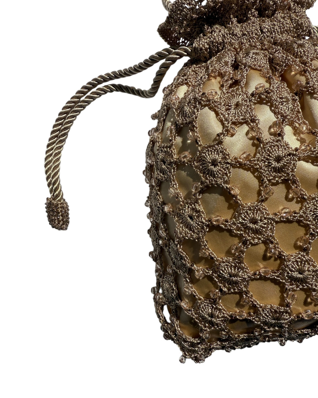 Vintage Macrame Evening Bag