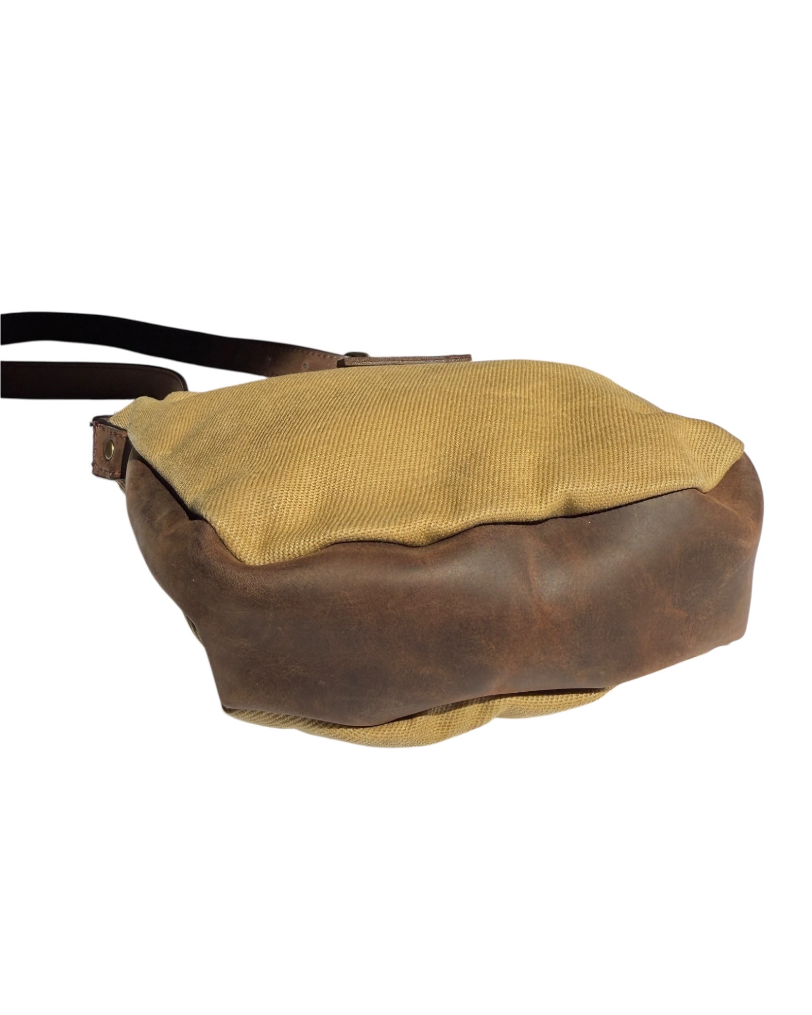 Canvas and Leather Crossbody