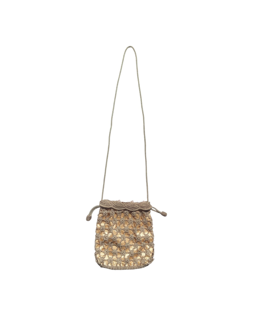 Vintage Macrame Evening Bag