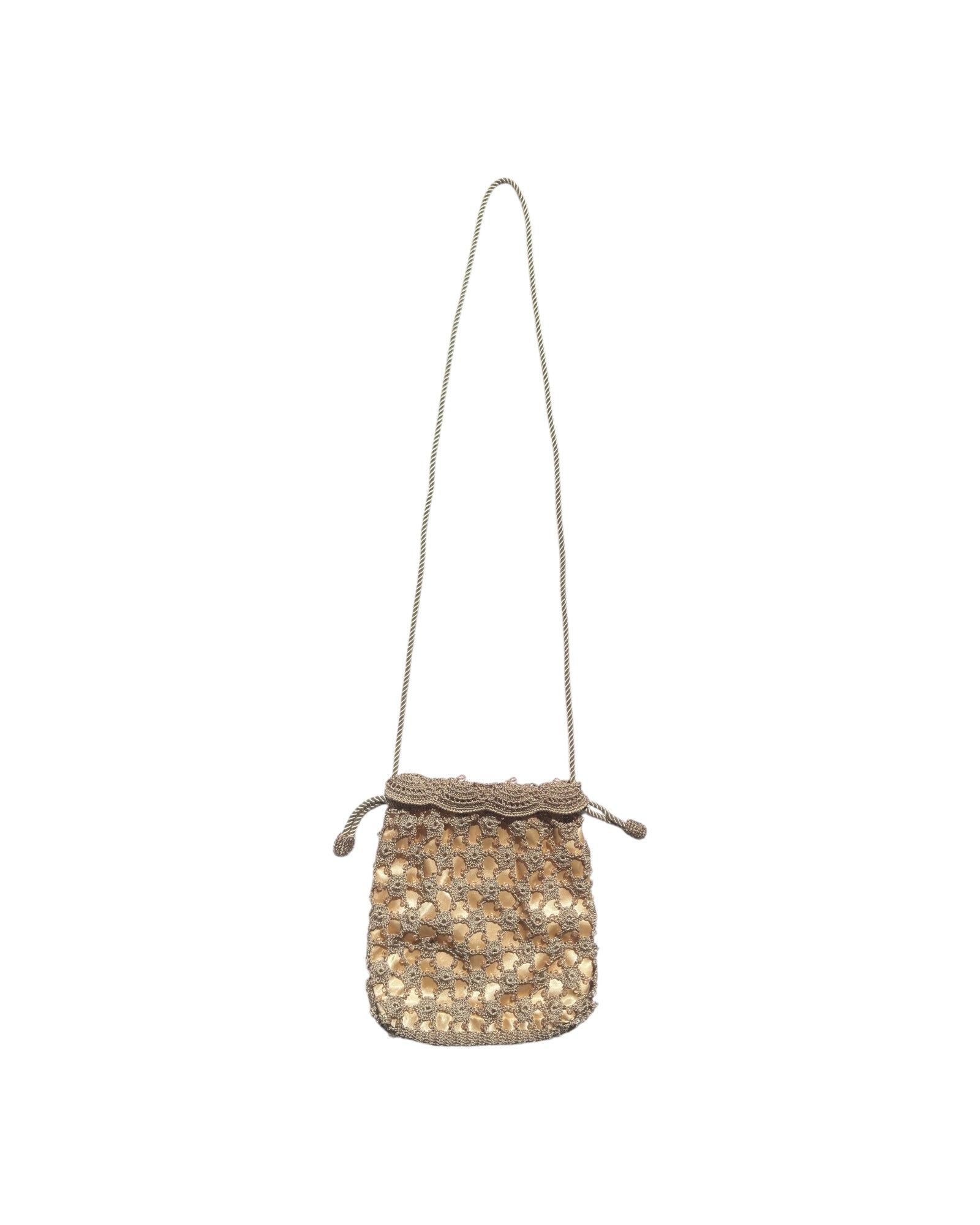 Vintage Macrame Evening Bag