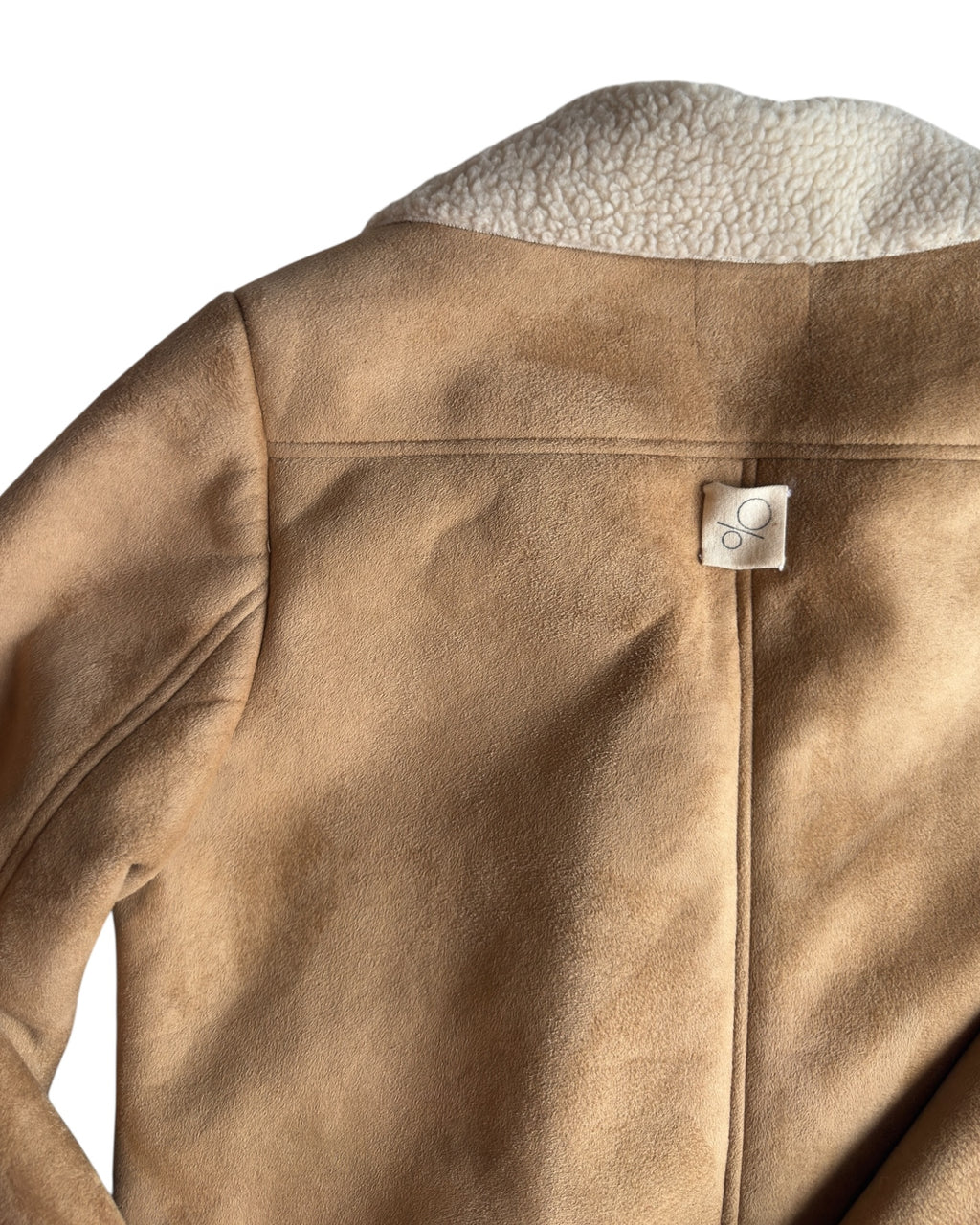 Faux Suede Shearling Moto Jacket