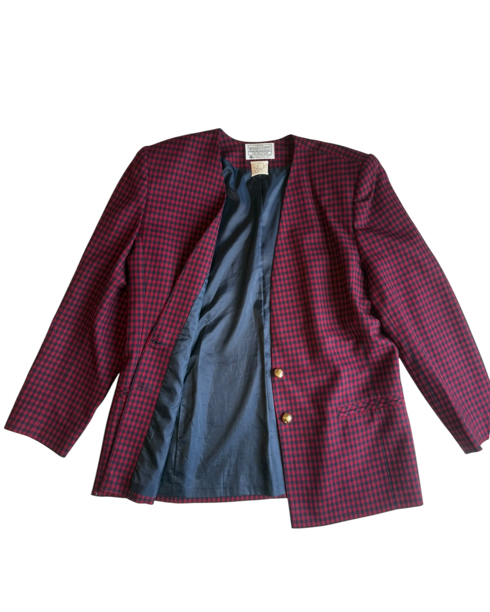 Vintage Plaid Blazer