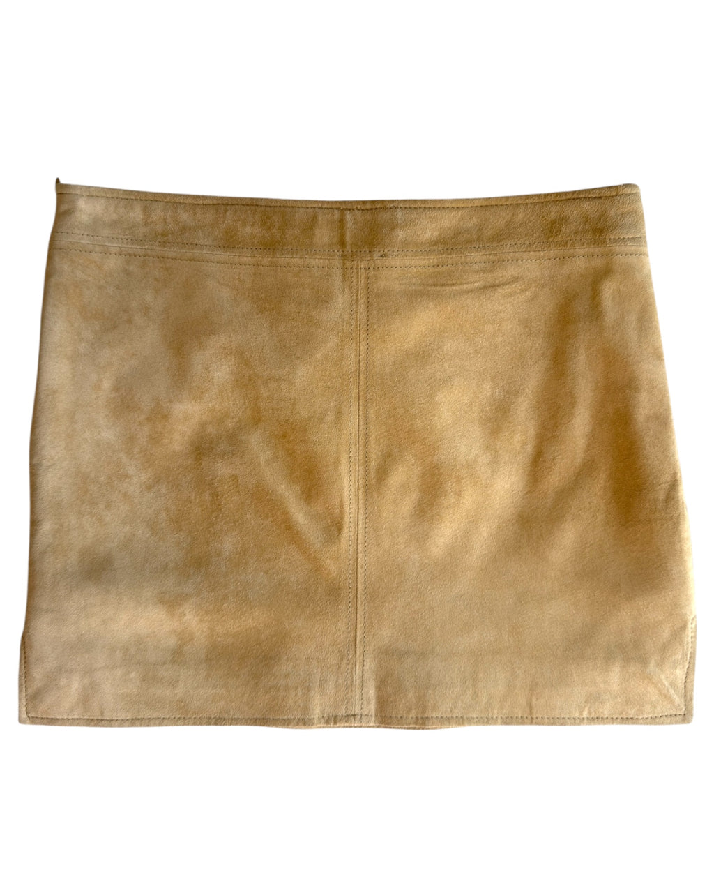 Embellished Suede Mini Skirt