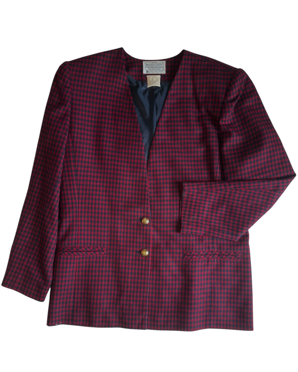 Vintage Plaid Blazer