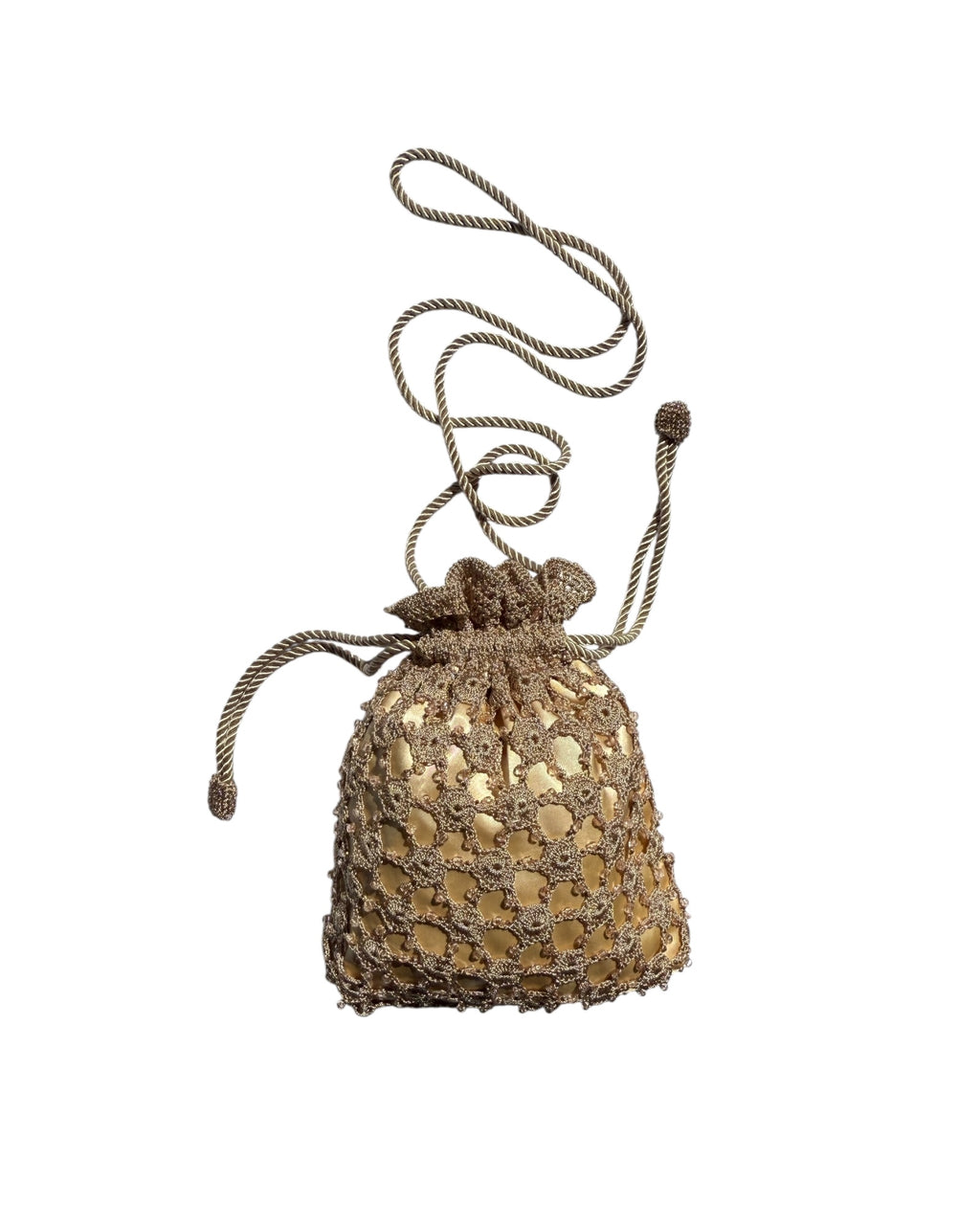 Vintage Macrame Evening Bag