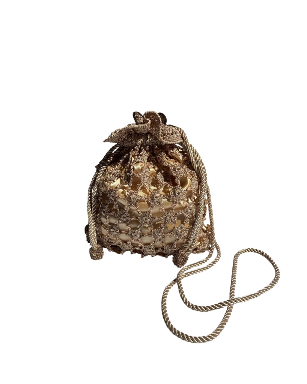 Vintage Macrame Evening Bag