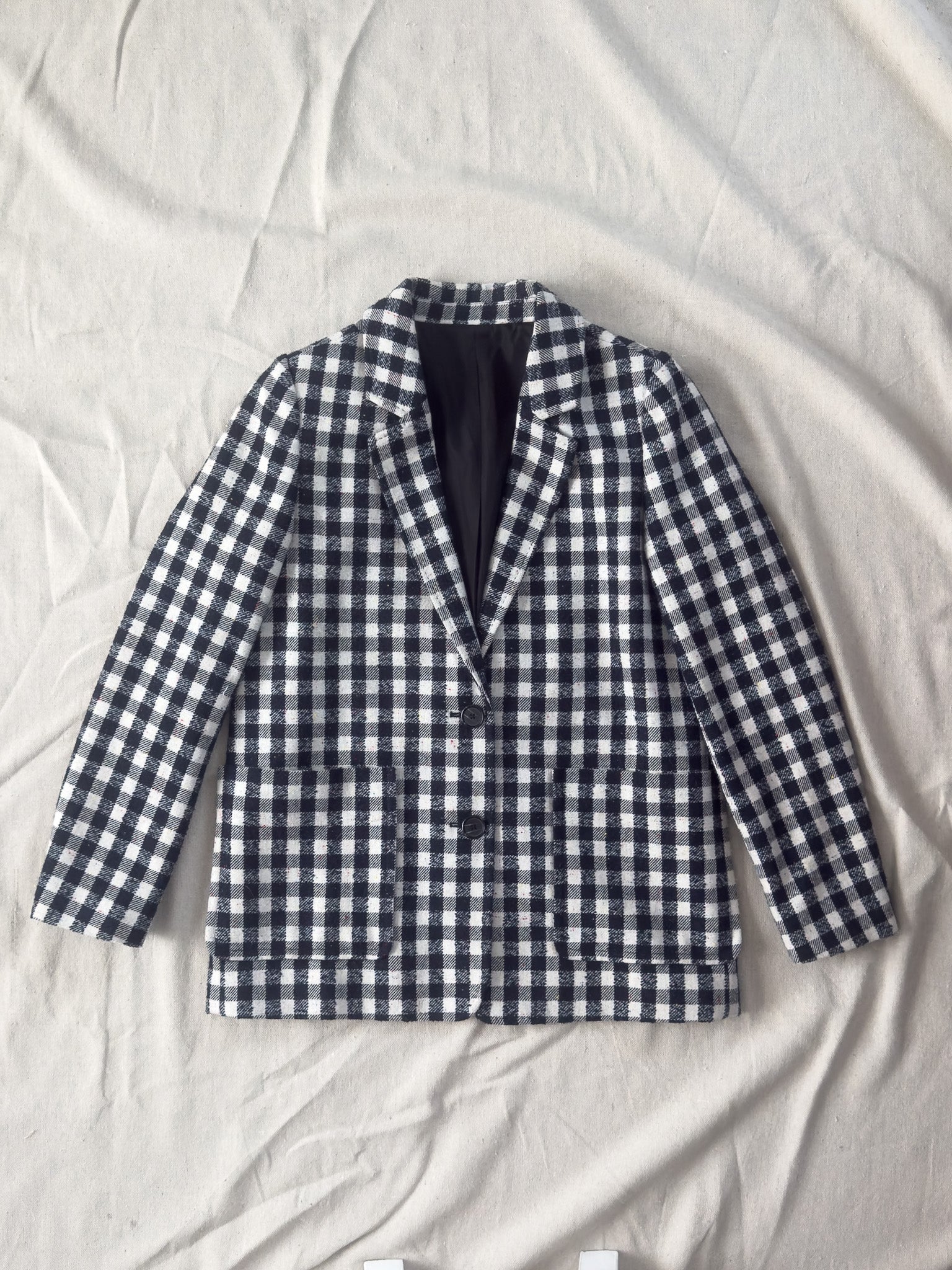 Gingham Blazer