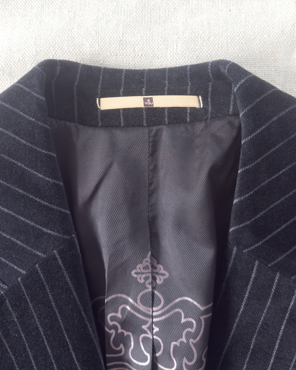 Velvet Pinstripe Blazer