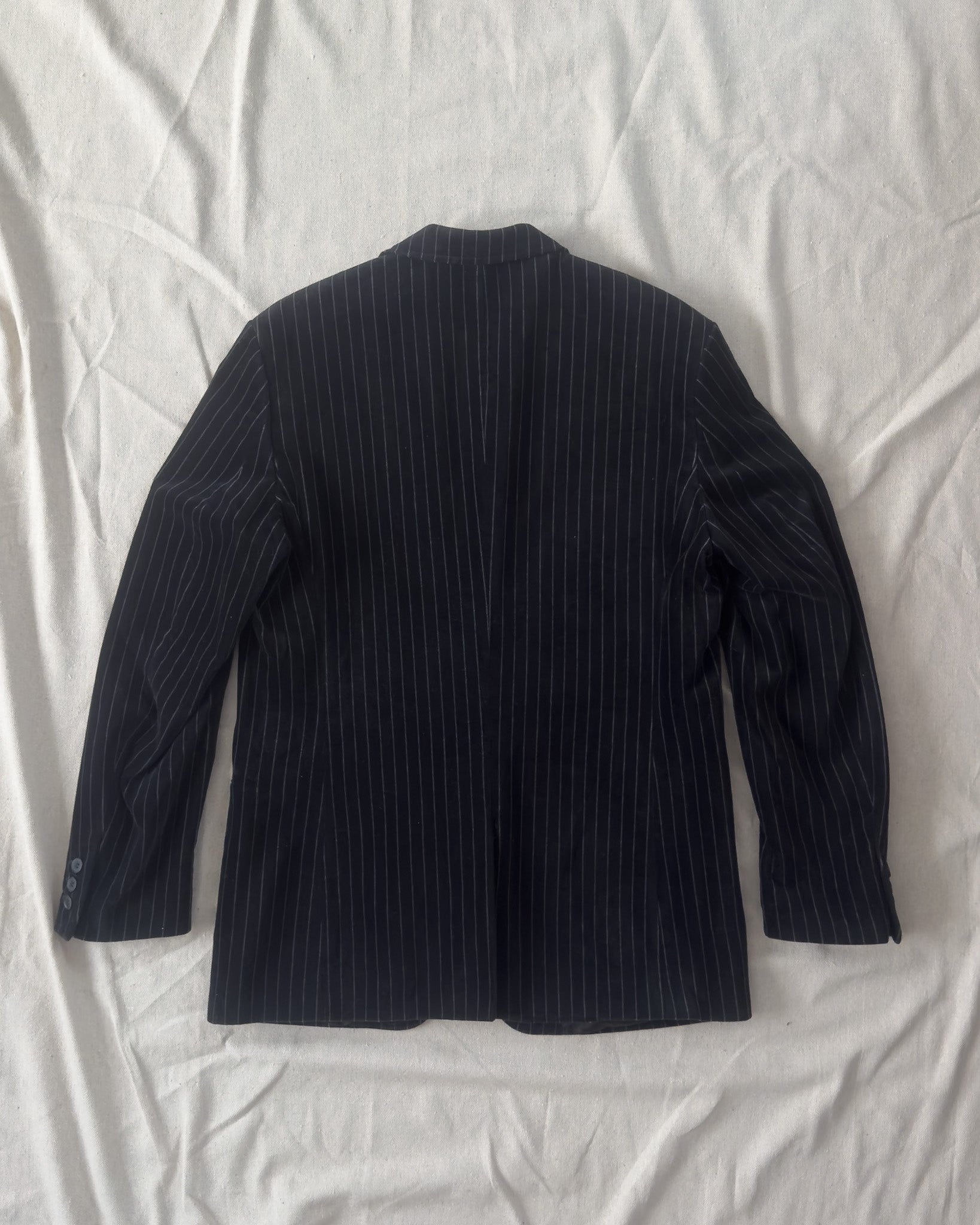 Velvet Pinstripe Blazer