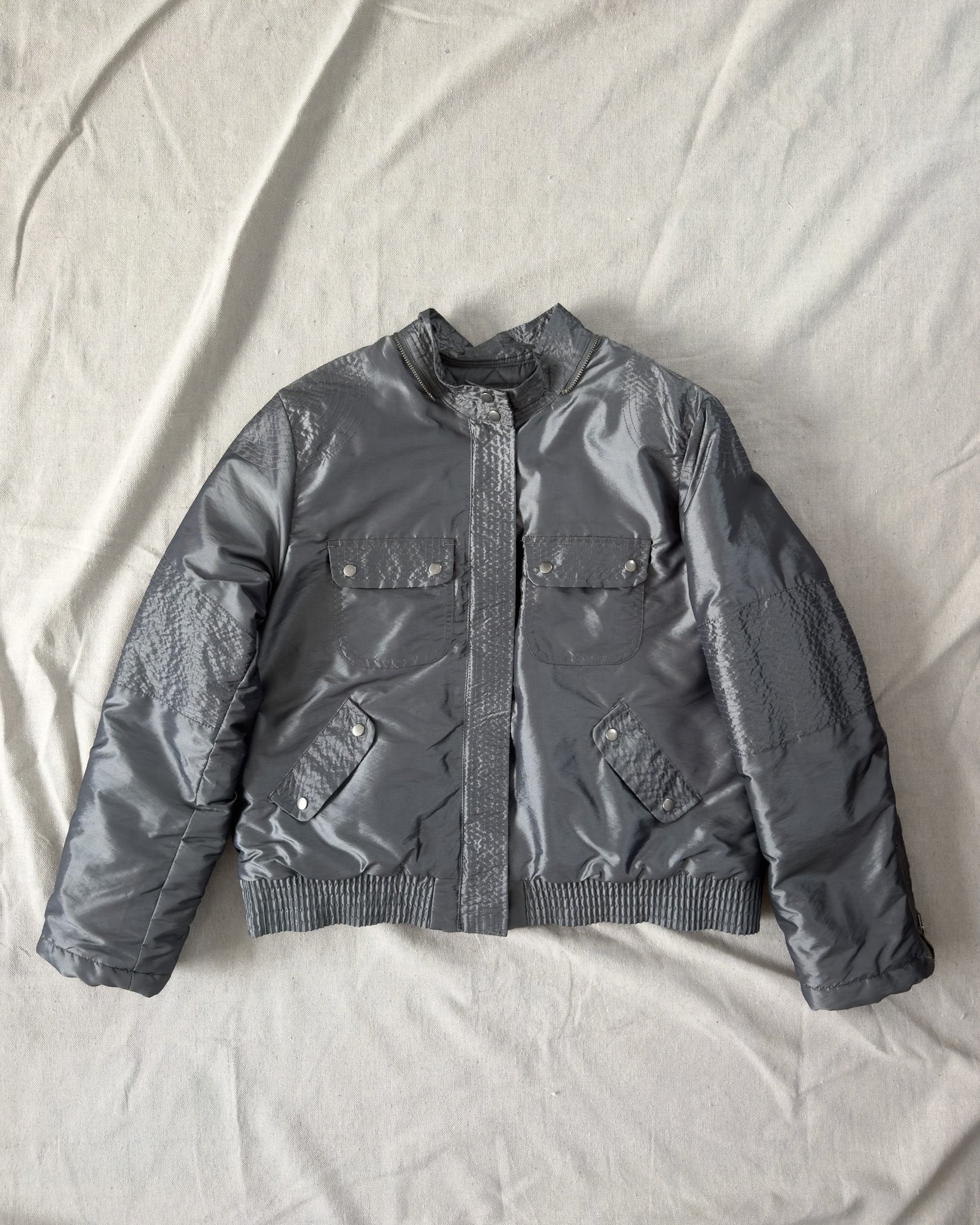 Metallic Bomber Jacket