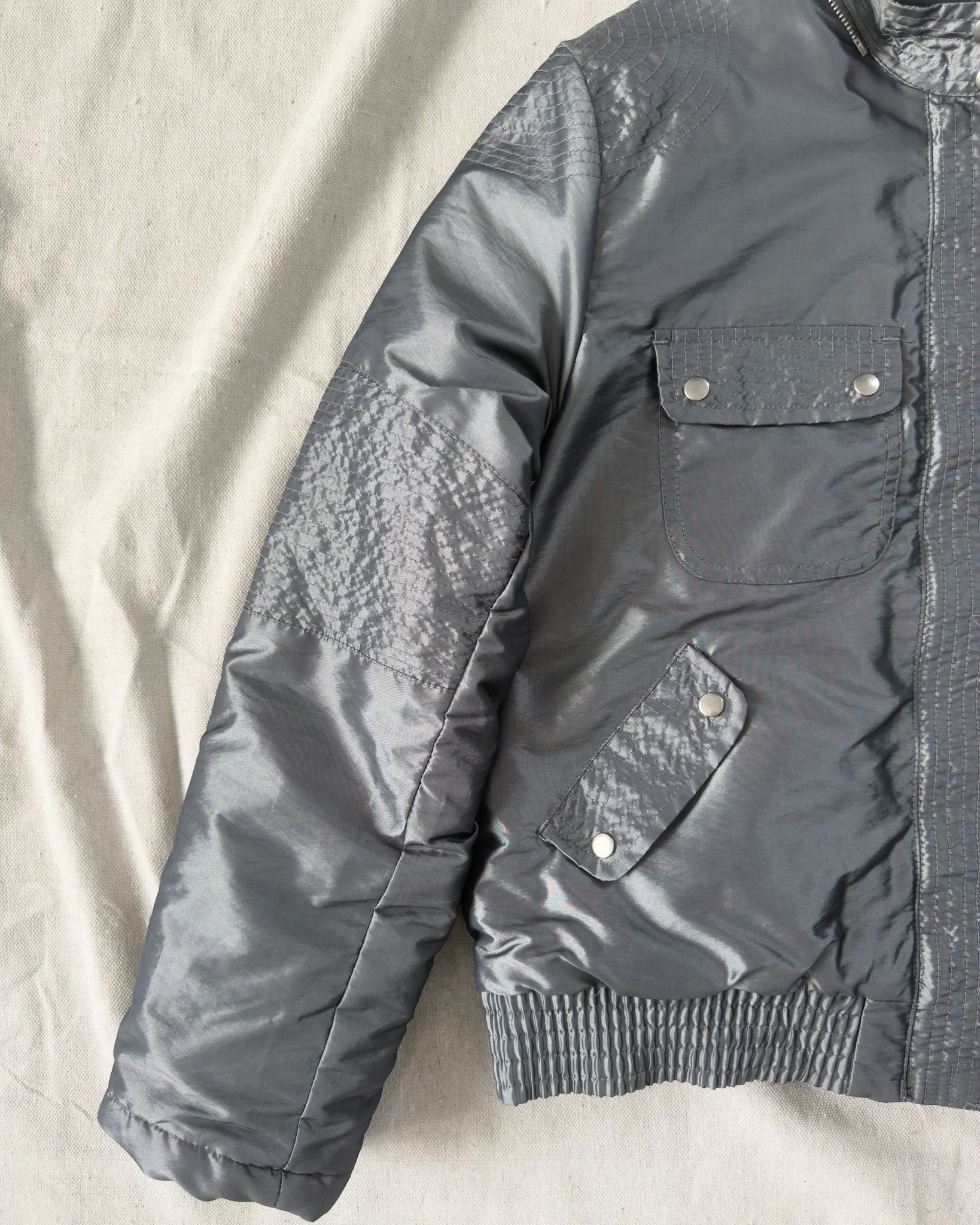 Metallic Bomber Jacket