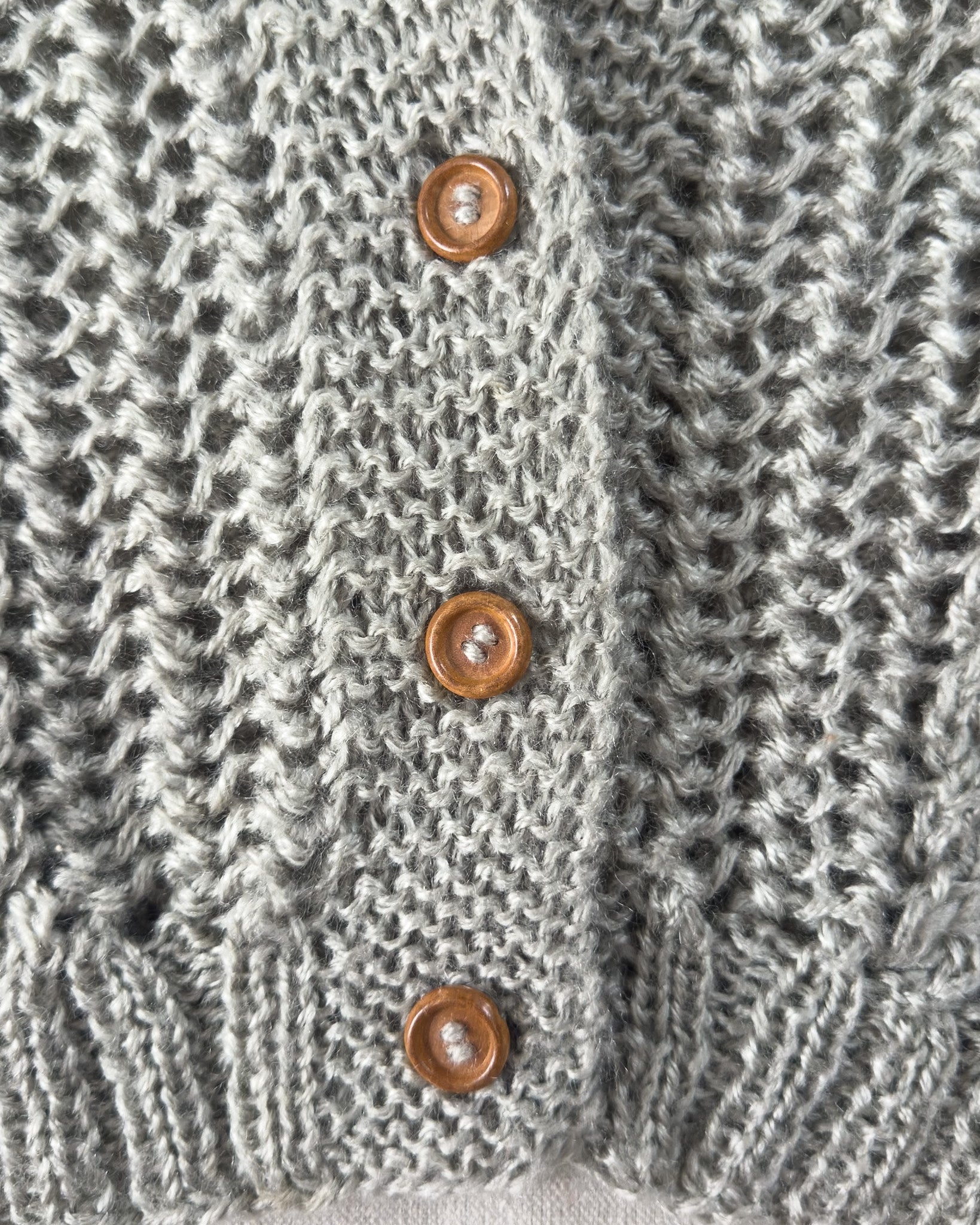 Loose Knit Cardigan Vest