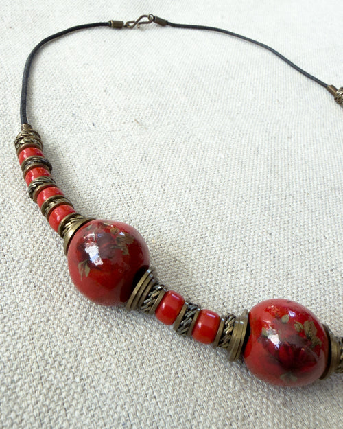 Ceramic Beads Necklace